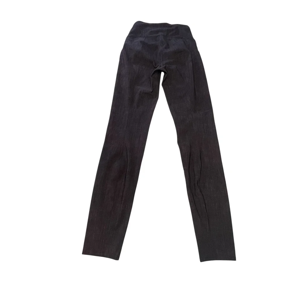 Lululemon City Sleek 5 Pocket Pant Dark Wash Denim Look High Rise Slim LW5CPPS 2